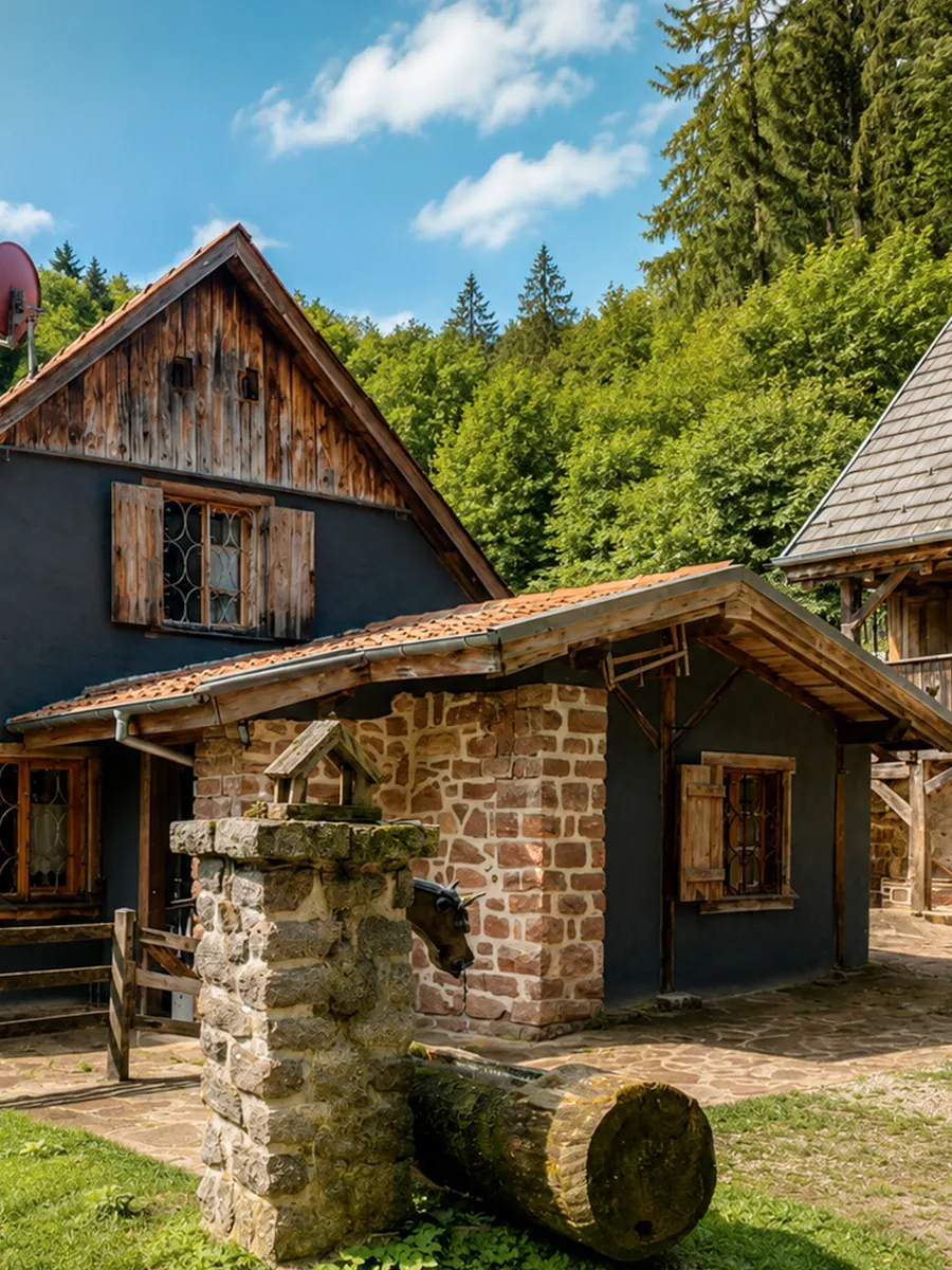 Gîte Sherpa Alsace intérieur chalet bois montagne